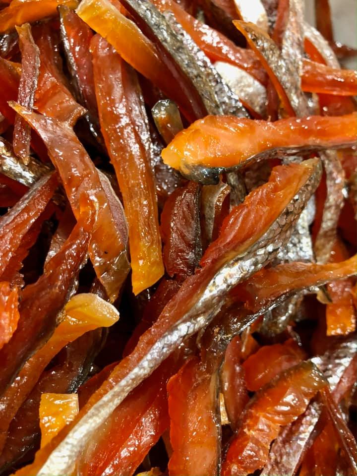 SMOKED SALMON JERKY - 1lb -$30 per pound